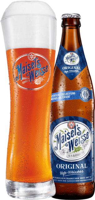 Maisel's Weisse Original Glas und Flasche