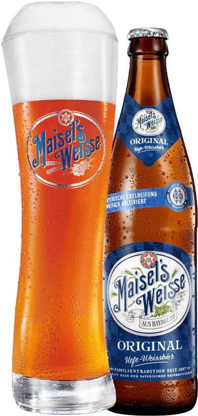 Maisel's Weisse Original Glas und Flasche