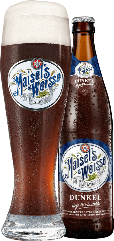 Maisel's Weisse Dunkel Glas und Flasche